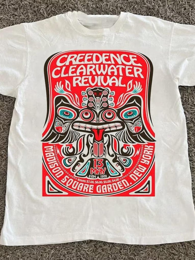 Collectible Vintage T Shirts - Vintage 1970S Collection Garden Clear-Water-Cree-Dence Reval