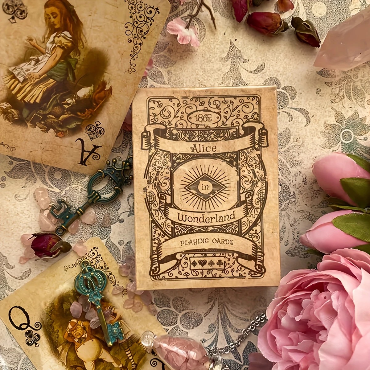 Vintage Collectible Playing Cards - 54PCS Alice Vintage Paper Poker.Cards in