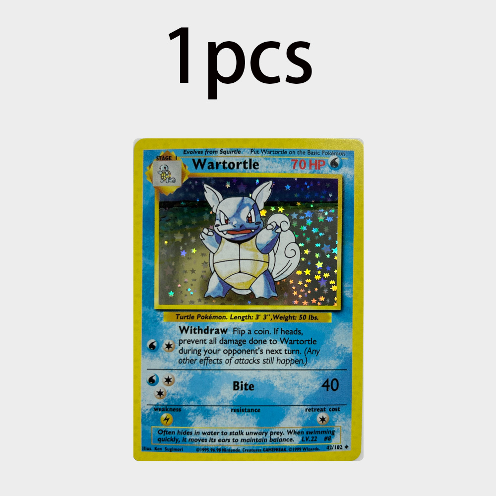 Vintage Pokemon Collectible - DIY PTCG Anime Wartortle Vintage Trading