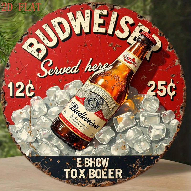 1pc Vintage Beer Logo Metal Wa - Vintage Collectible Plates ulasan dan harga