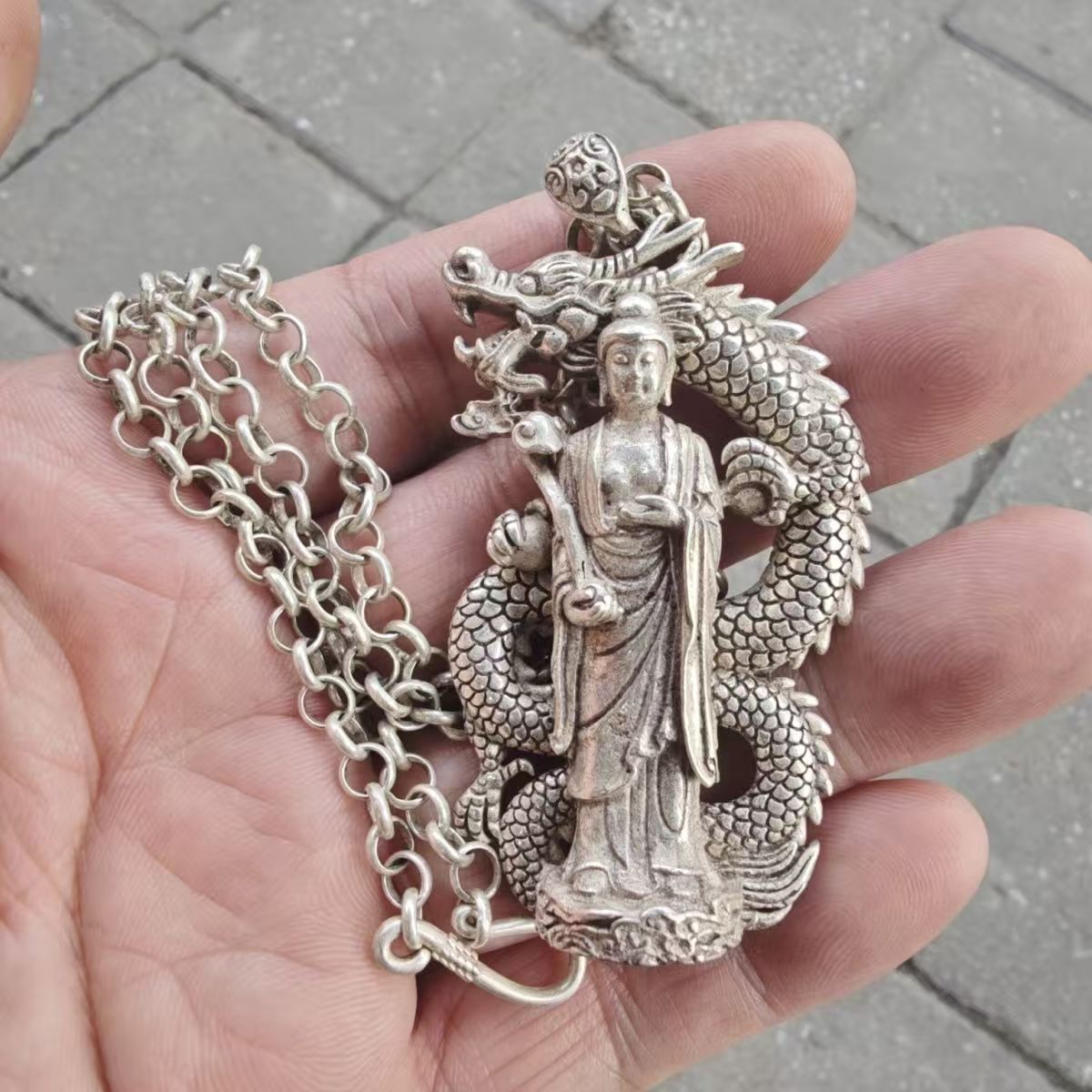 Silver Plated Buddha Pendant N - Vintage Collectible Jewelry ulasan dan harga