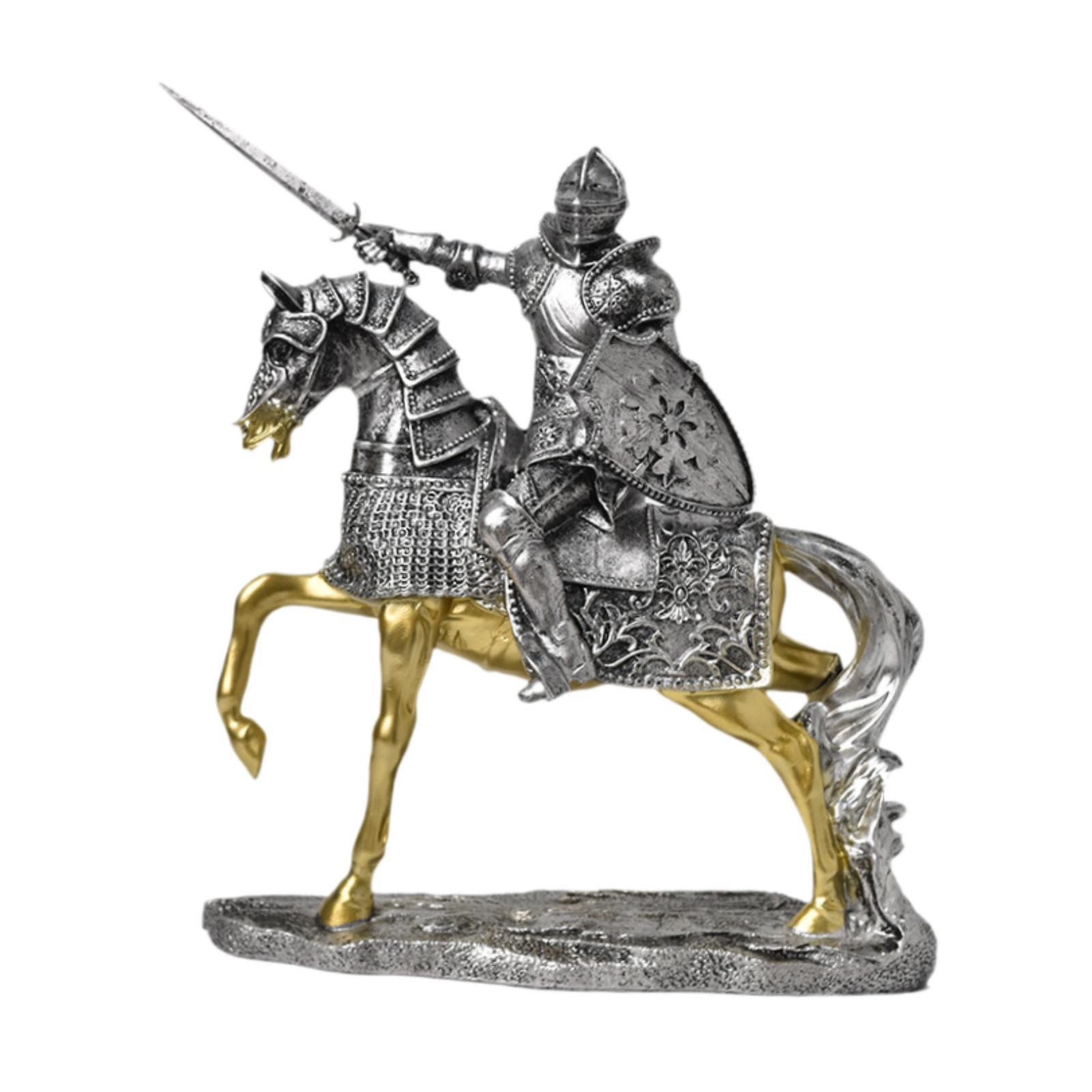 Knight Horse Statue Retro Vint - Vintage Collectible Ornaments ulasan dan harga