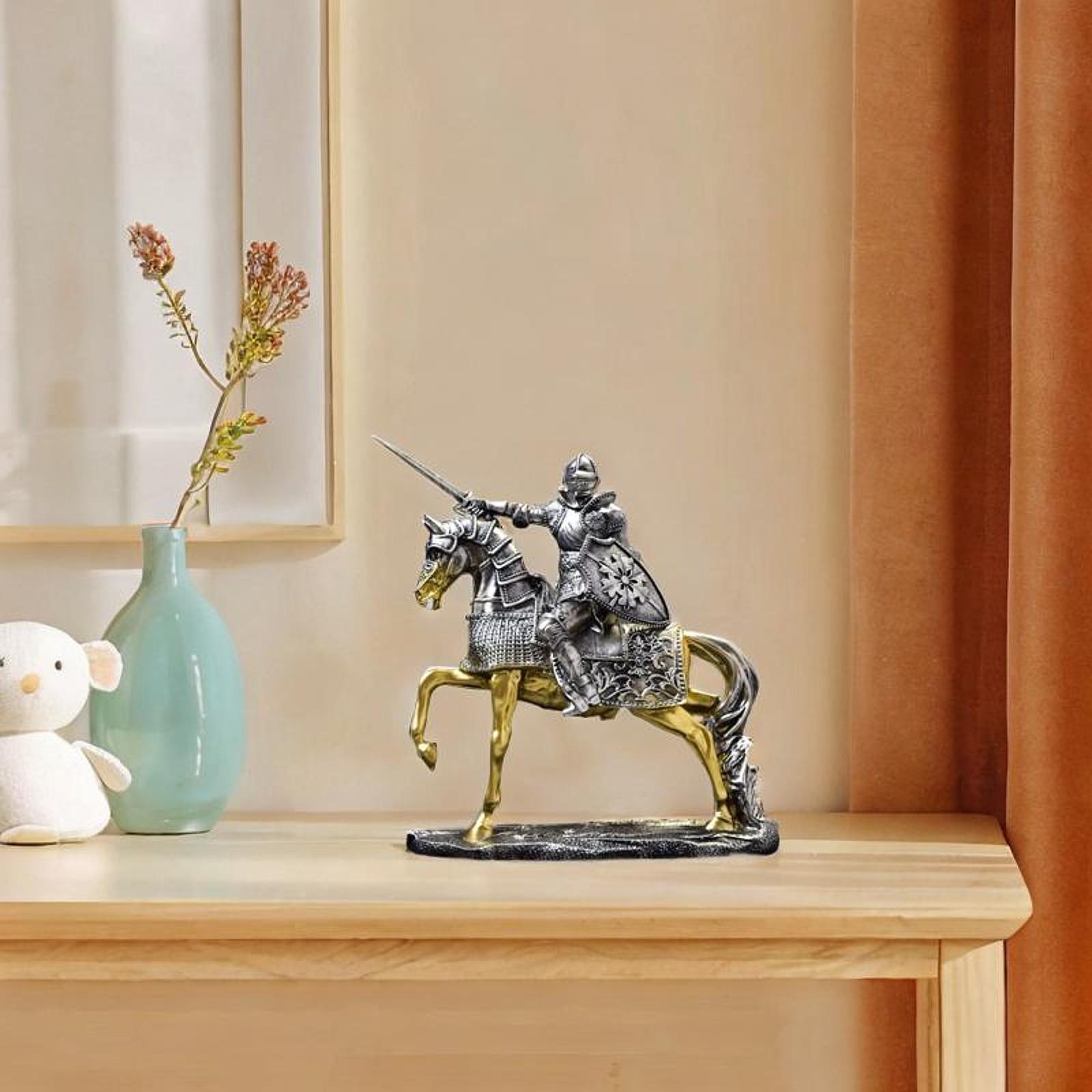 Knight Horse Statue Retro Vint - Vintage Collectible Ornaments ulasan dan harga