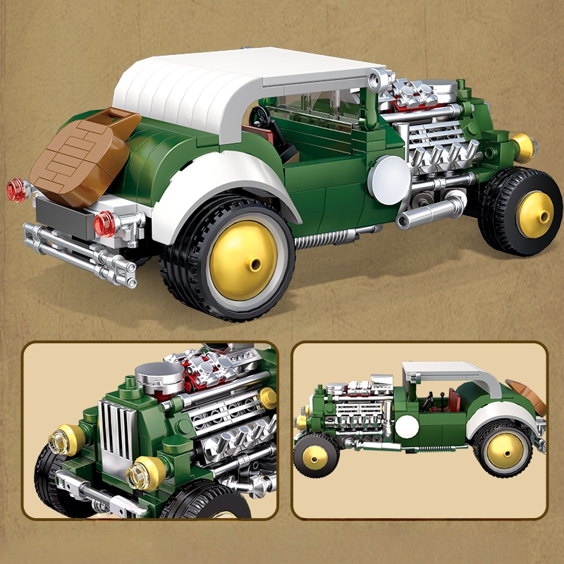 Retro vintage car building blo - Vintage Collectible Ornaments ulasan dan harga