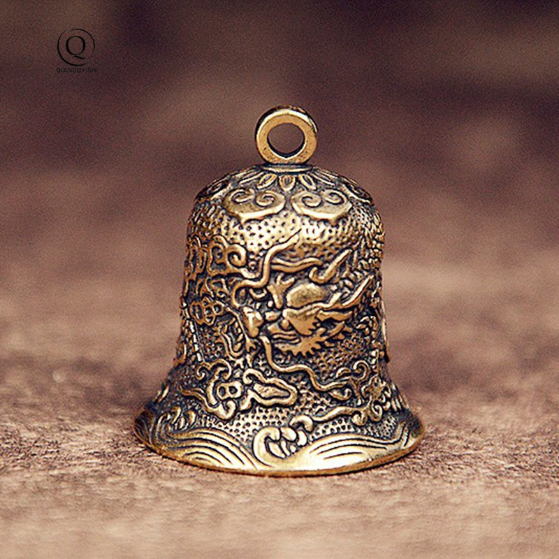 Vintage Brass Bell Carved Drag - Vintage Collectible Bells ulasan dan harga