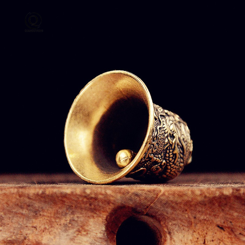 Vintage Brass Bell Carved Drag - Vintage Collectible Bells ulasan dan harga