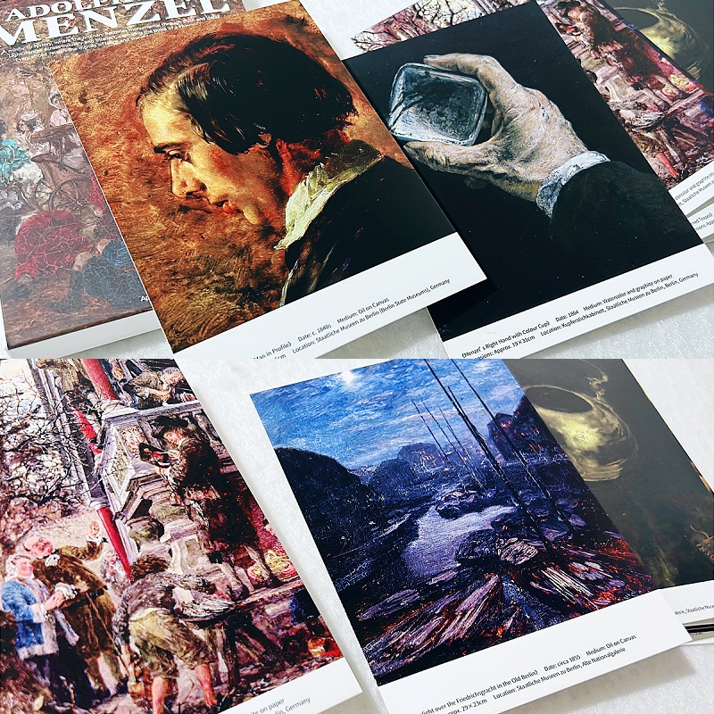30PCS Adolph Von Menzel Oil Pa - Collectible Vintage Greeting Cards ulasan dan harga