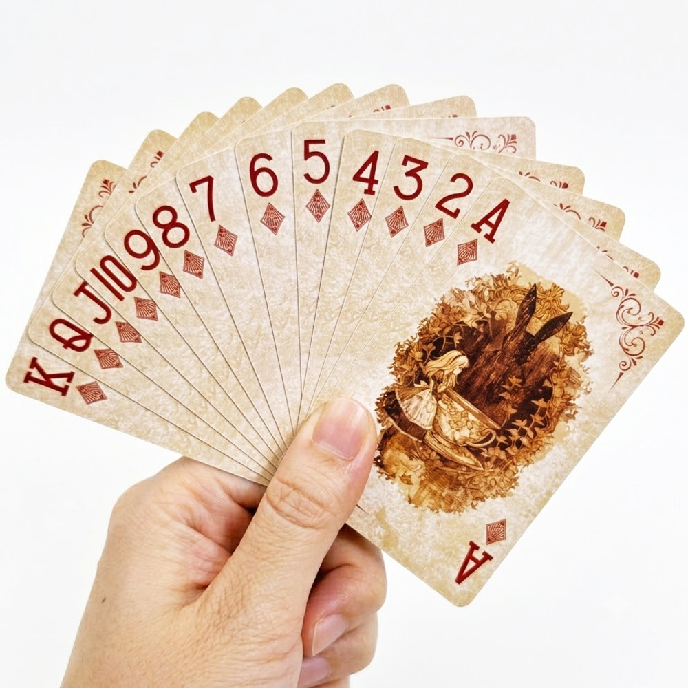 55Pcs Alice in Wonderland Play - Vintage Collectible Playing Cards ulasan dan harga