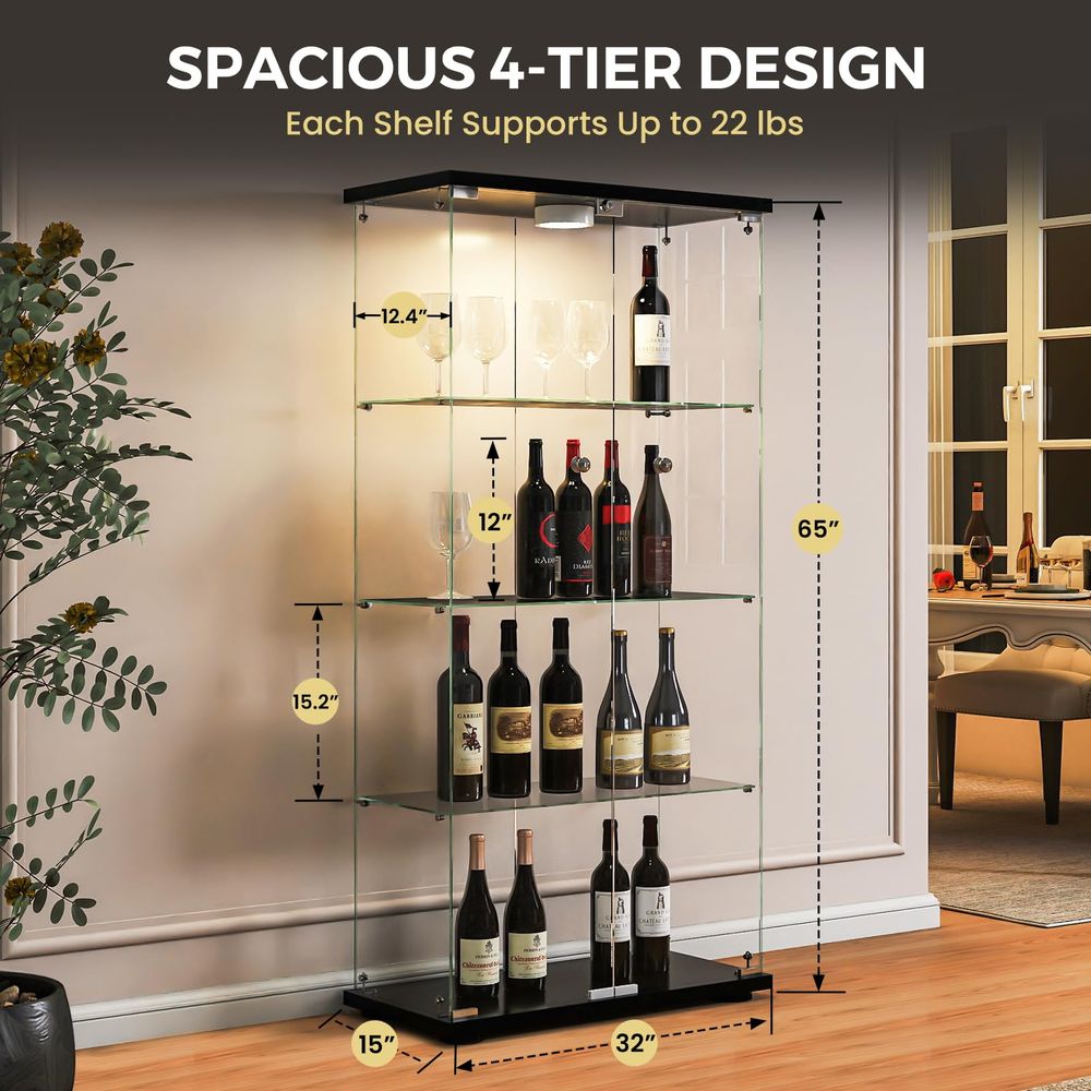 Display Cabinet with LED Light - Collectible & Vintage Dolls For Halloween ulasan dan harga