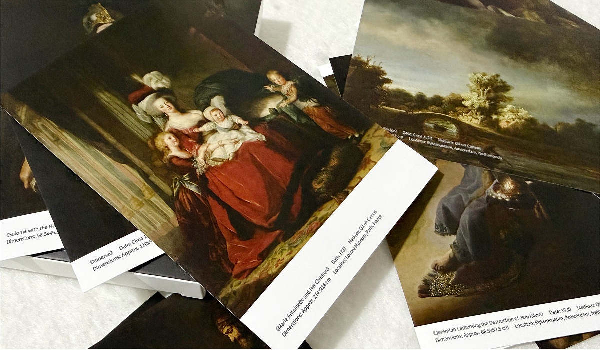 30Pcs Rembrandt Vintage Oil Pa - Collectible Vintage Greeting Cards ulasan dan harga