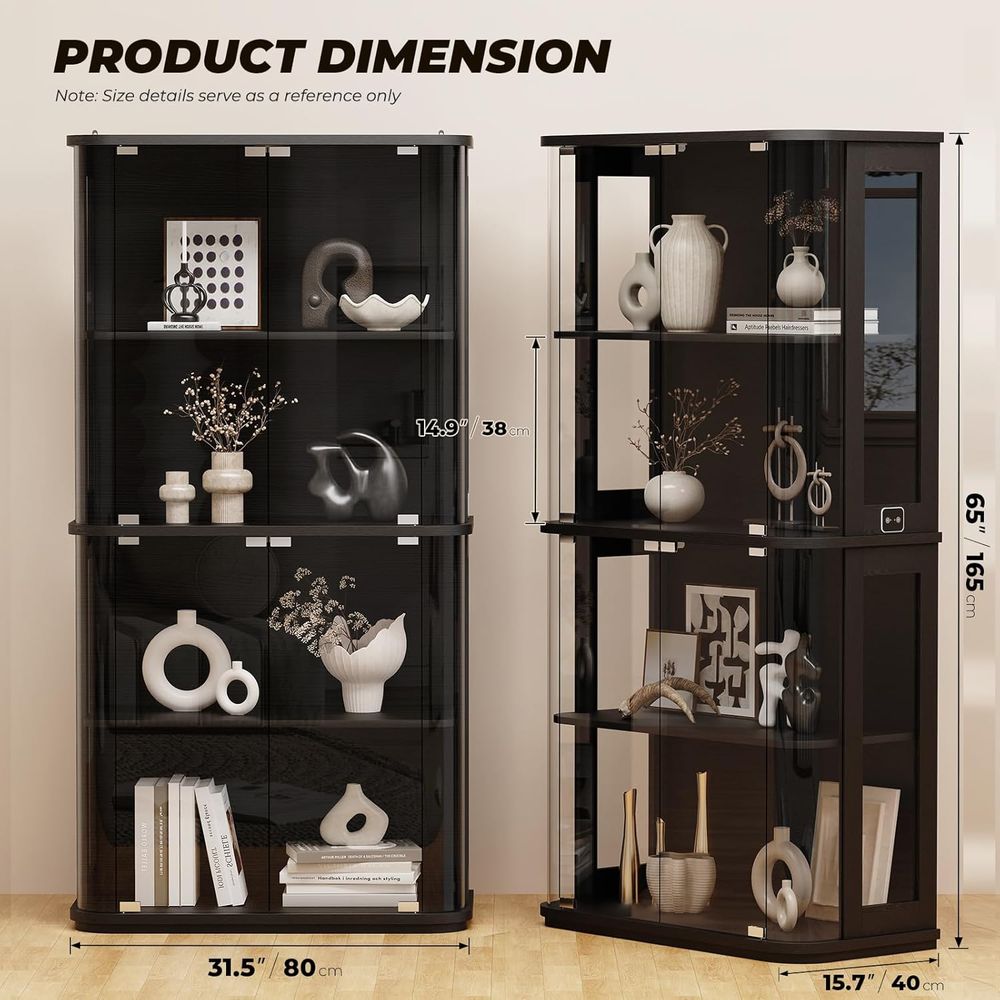 Rounded Display Cabinet with G - Collectible & Vintage Dolls For Halloween ulasan dan harga