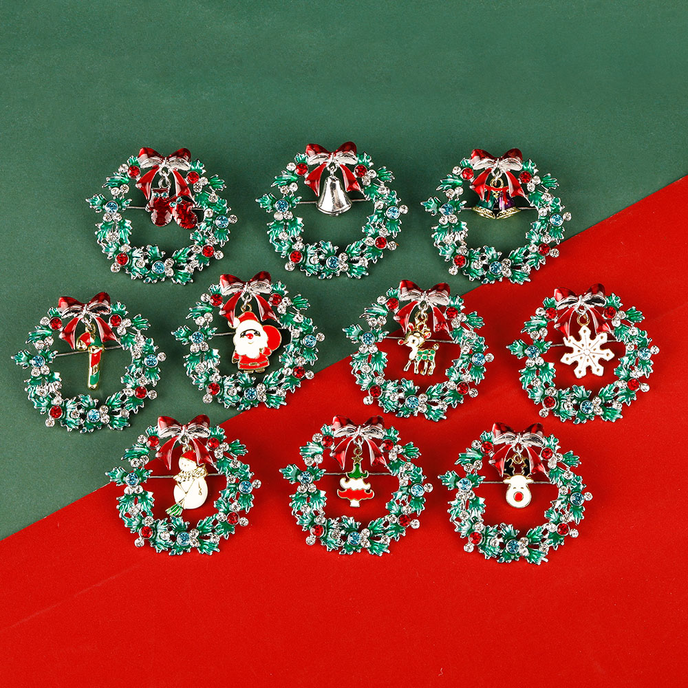 Christmas Wreath Collection En - Vintage Collectible Santa ulasan dan harga