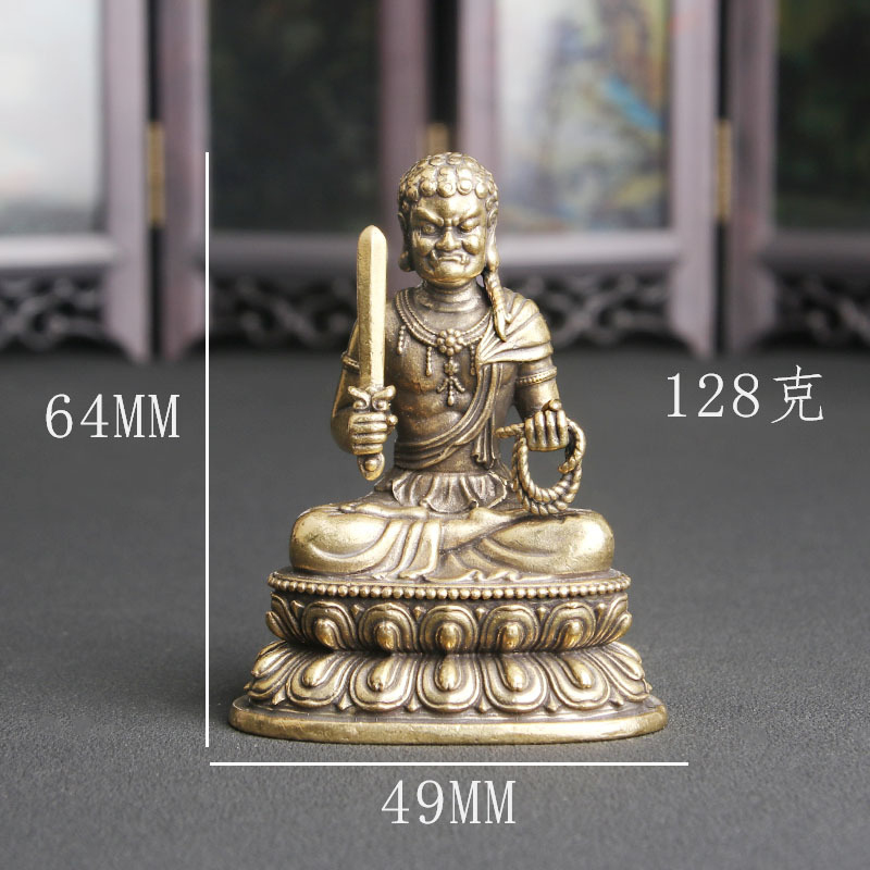Vintage Brass Fudo Myoo Buddha - Vintage Collectible Ornaments ulasan dan harga