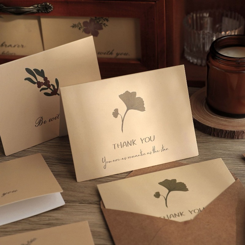 6pcs Set Vintage Plant Oil Pai - Collectible Vintage Greeting Cards ulasan dan harga