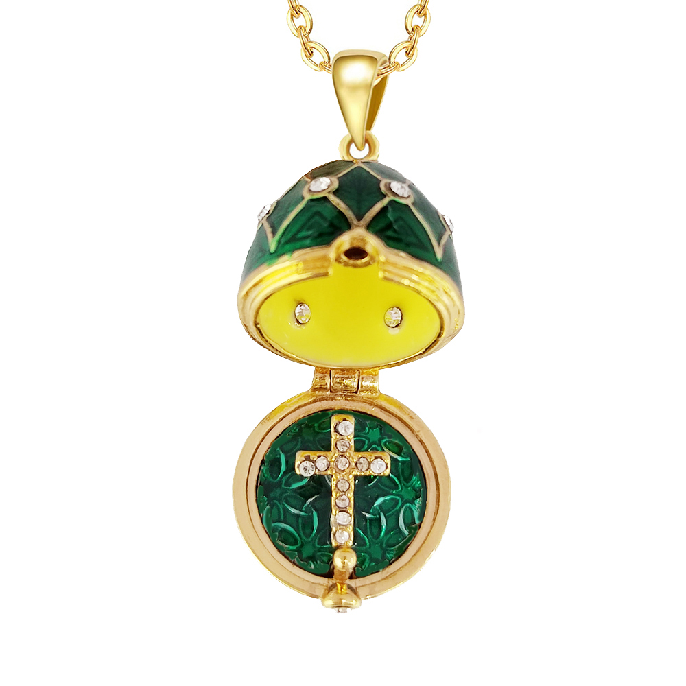 Enamel Faberge Easter Egg Pend - Vintage Collectible Jewelry ulasan dan harga