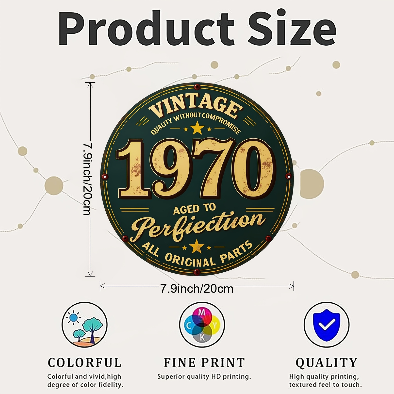 2D Flat, 1pc 1pcs 1970 Vintage - Vintage Collectible Plates ulasan dan harga
