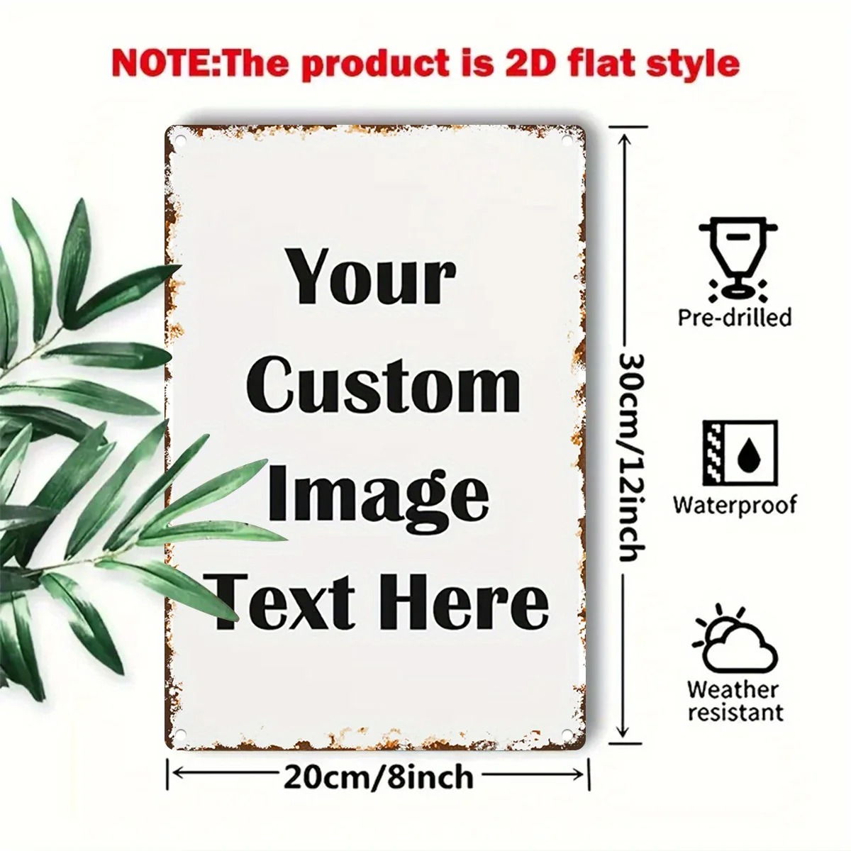 Custom Photo & Text Tin Sign - - Vintage Collectible Plates ulasan dan harga