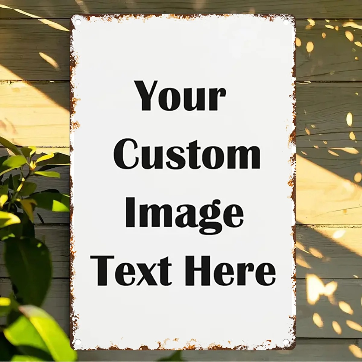 Custom Photo & Text Tin Sign - - Vintage Collectible Plates ulasan dan harga