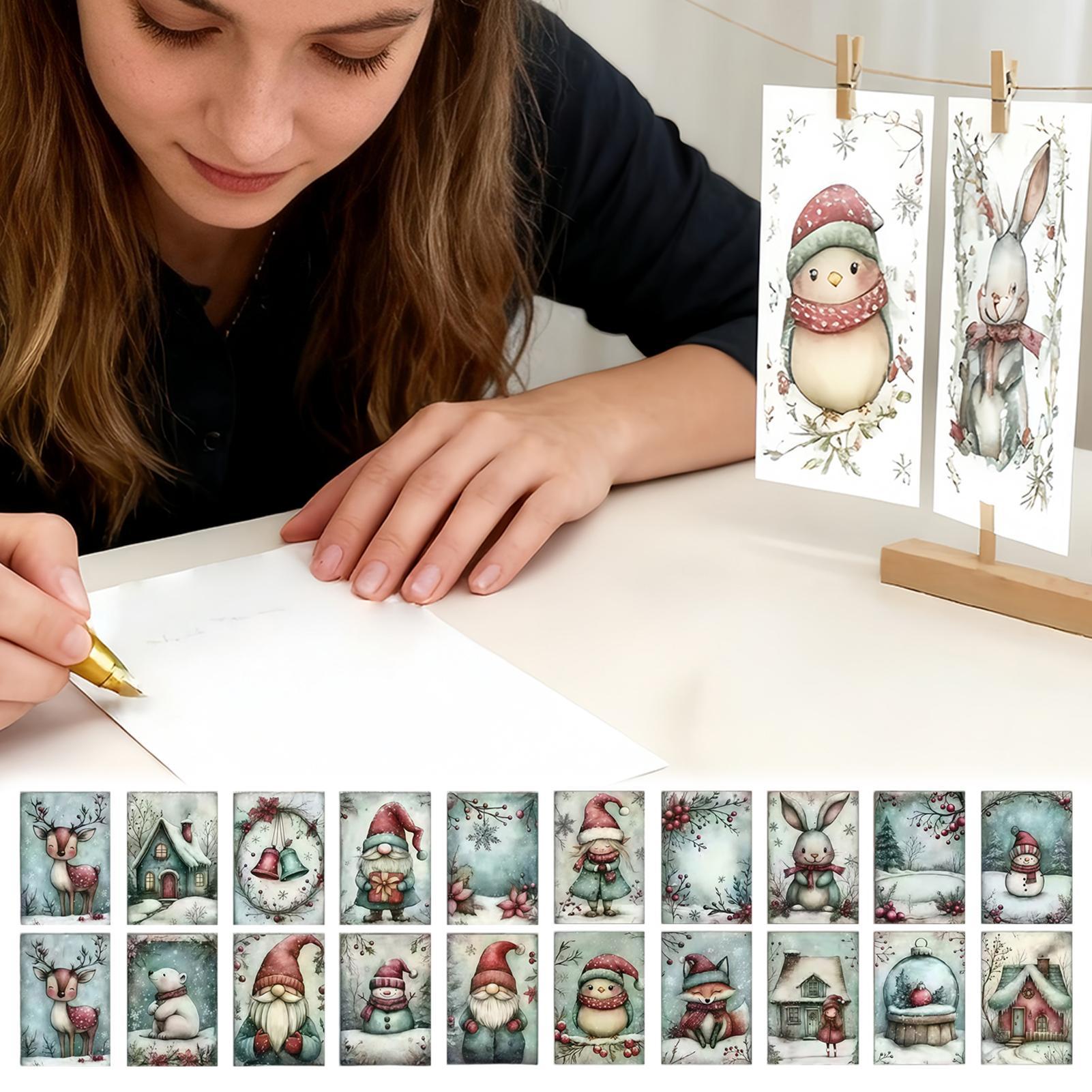 Christmas Greeting Card 20-Pie - Collectible Vintage Greeting Cards ulasan dan harga