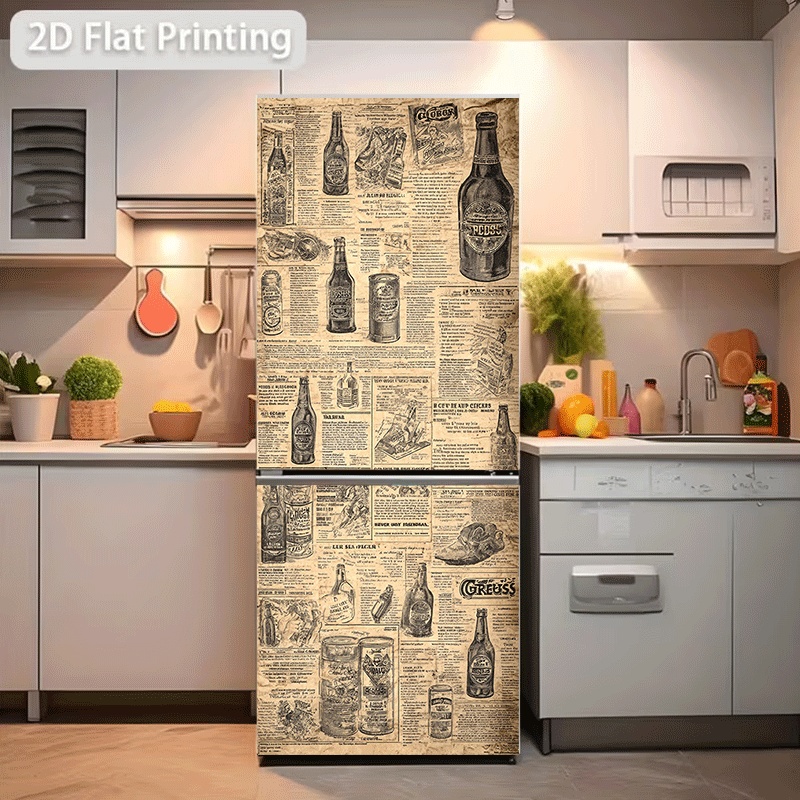 Refrigerator Sticker, Refriger - Collectible Vintage Newspapers ulasan dan harga