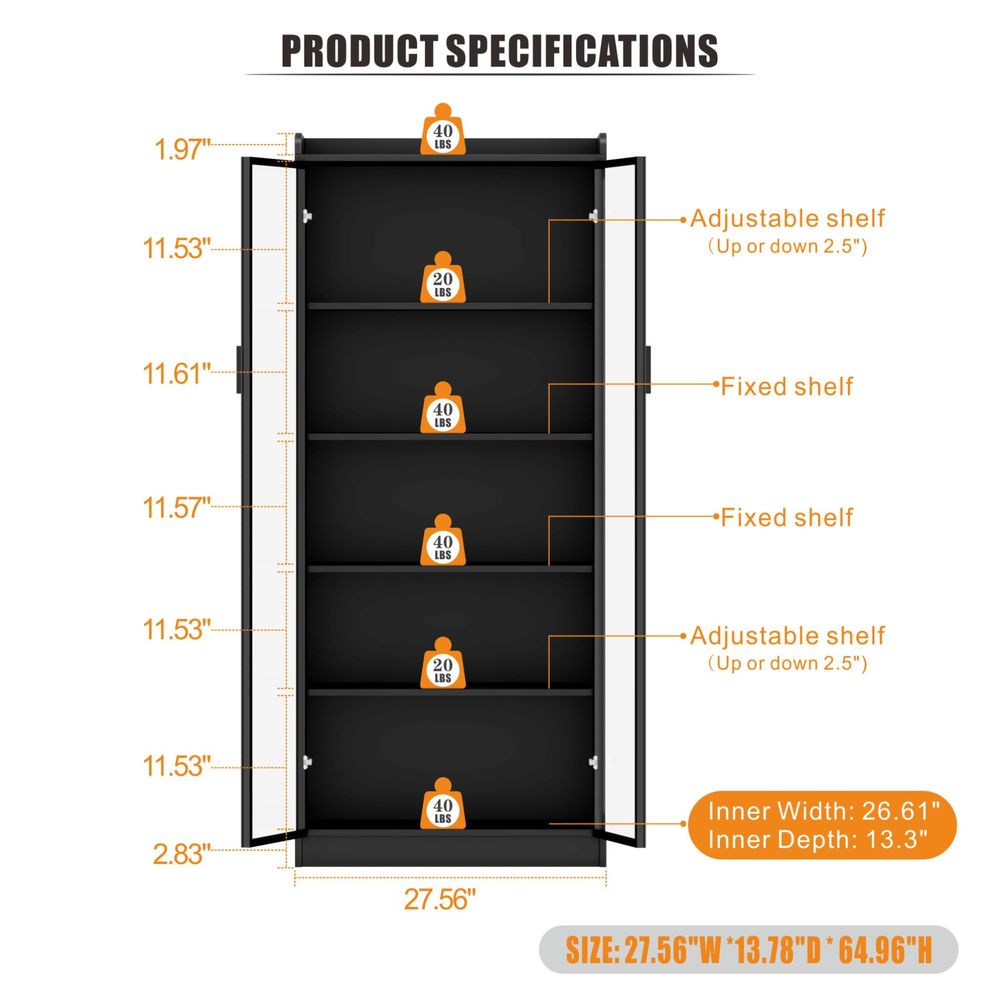 Display Cabinet with Adjustabl - Collectible & Vintage Dolls For Halloween ulasan dan harga