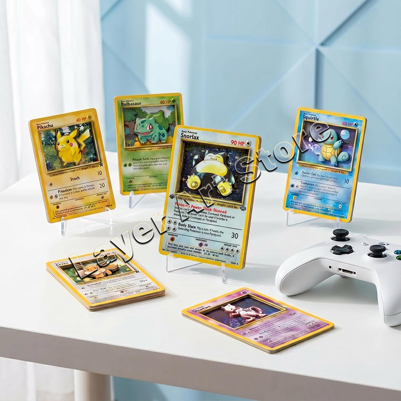 3D Pokemon Layered Card Vintag - Vintage Pokemon Collectible ulasan dan harga