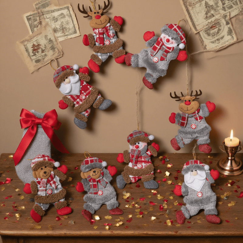 3-Piece Set of Randomly Styled - Vintage Collectible Santa ulasan dan harga