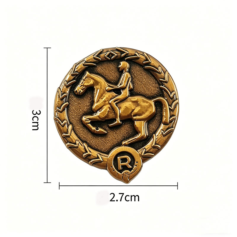 German Young Horseman Badge Ge - Vintage Collectible Jewelry ulasan dan harga