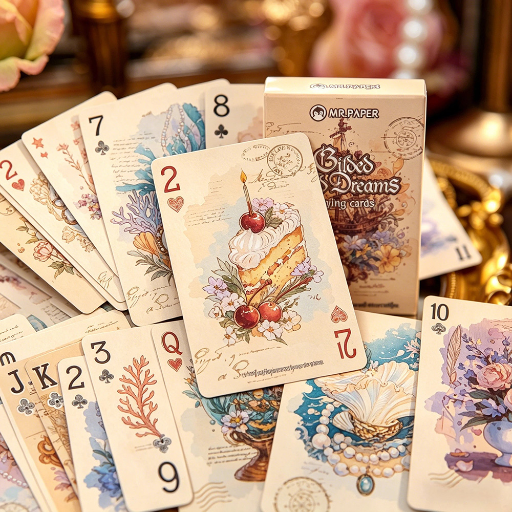 55pcs Vintage Aesthetic Playin - Vintage Collectible Playing Cards ulasan dan harga