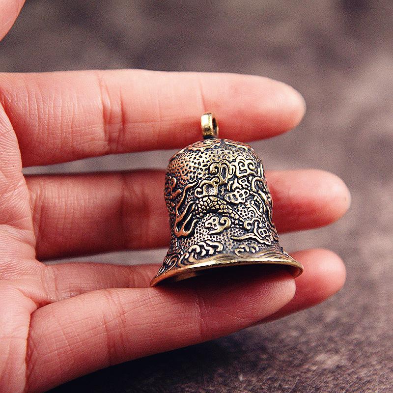 Vintage Brass Bell Carved Drag - Vintage Collectible Bells ulasan dan harga