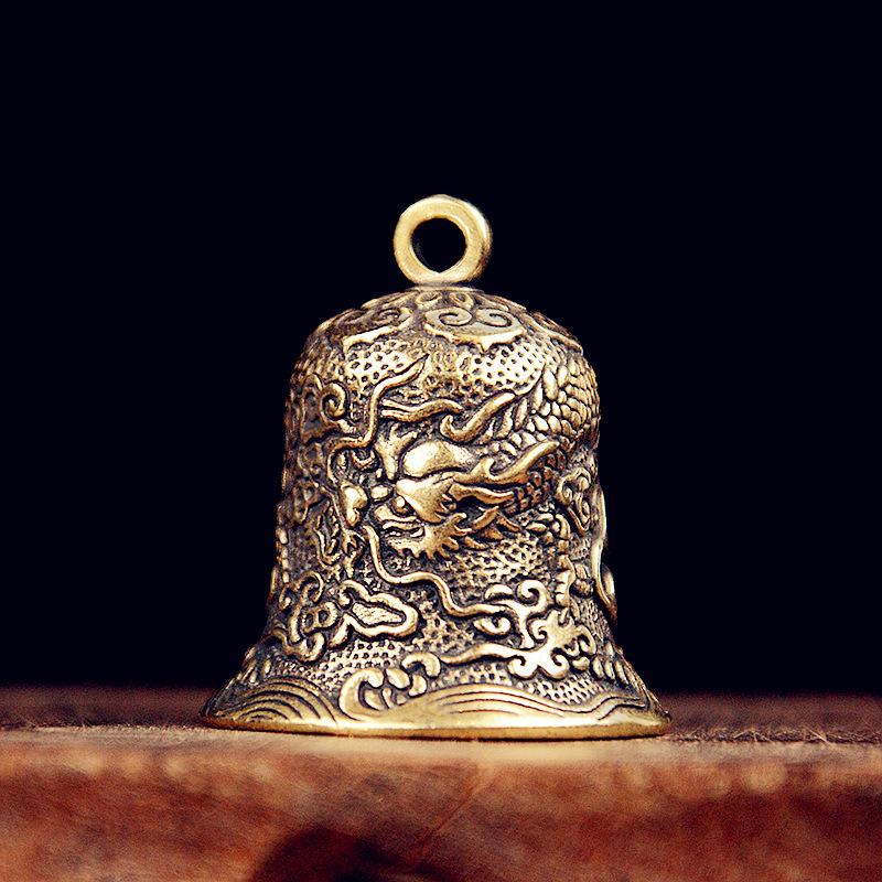 Vintage Brass Bell Carved Drag - Vintage Collectible Bells ulasan dan harga