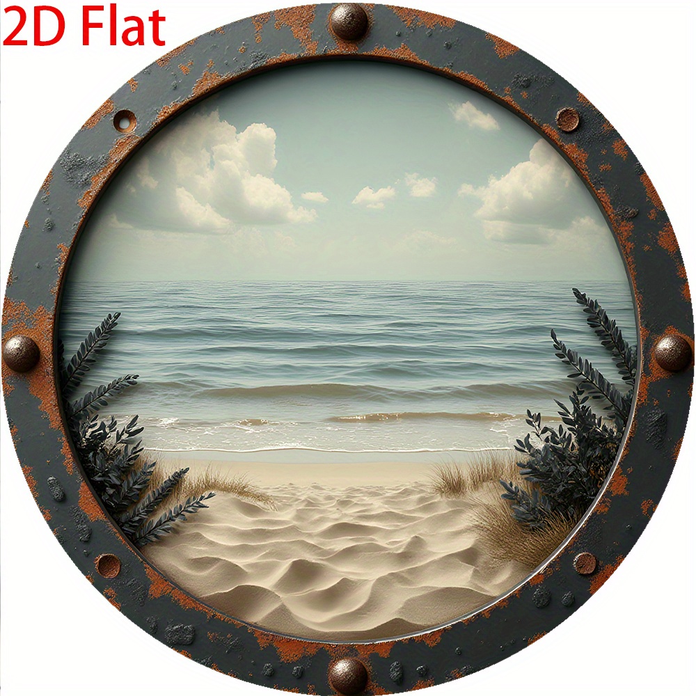 2D Flat - 1pc Vintage Round Al - Vintage Collectible Plates ulasan dan harga