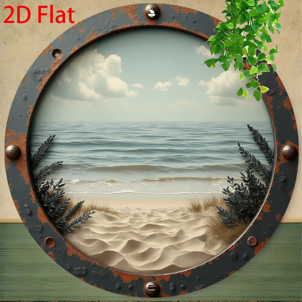 2D Flat - 1pc Vintage Round Al - Vintage Collectible Plates ulasan dan harga