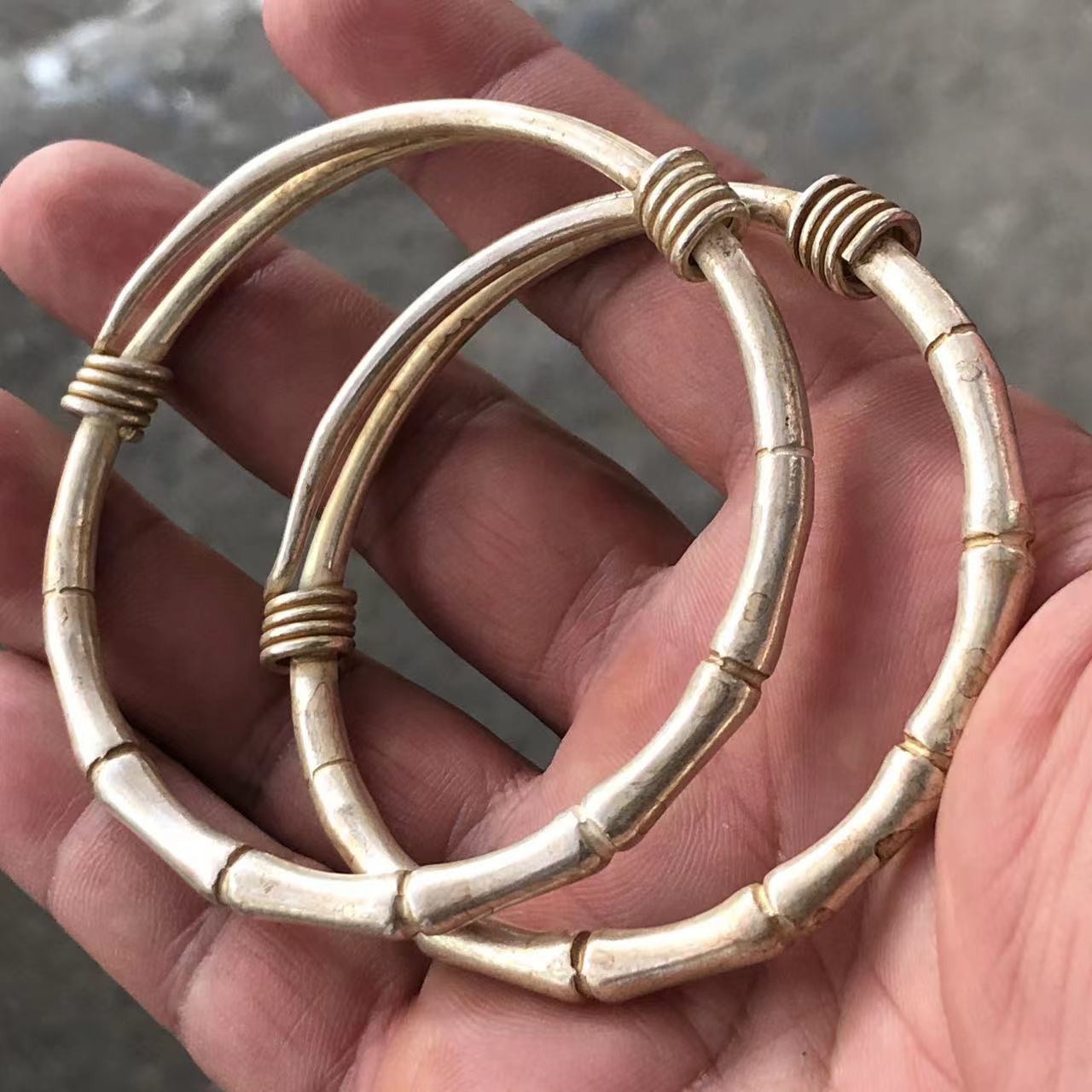Vintage White Copper Plated Si - Vintage Collectible Jewelry ulasan dan harga