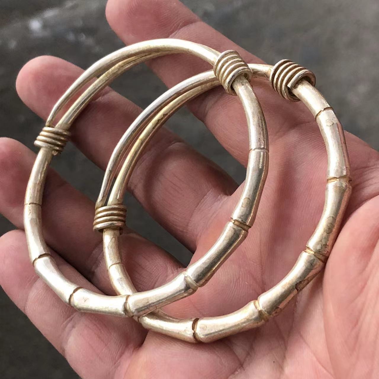 Vintage White Copper Plated Si - Vintage Collectible Jewelry ulasan dan harga
