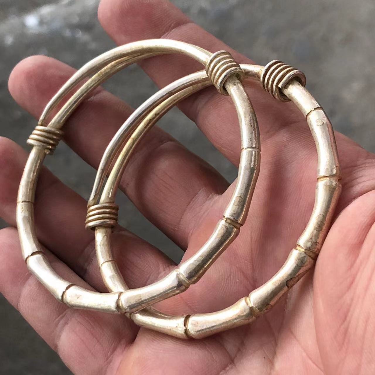 Vintage White Copper Plated Si - Vintage Collectible Jewelry ulasan dan harga