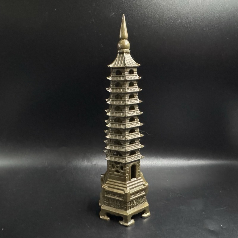 Vintage 9 Layer Metal Pagoda S - Vintage Collectible Ornaments ulasan dan harga