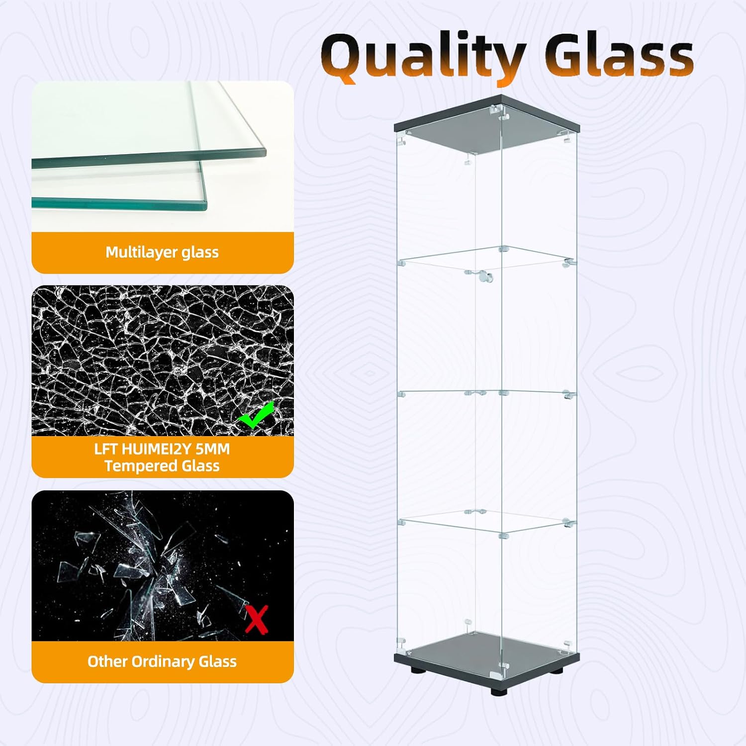 Glass Display Cabinet With Loc - Collectible & Vintage Dolls For Halloween ulasan dan harga