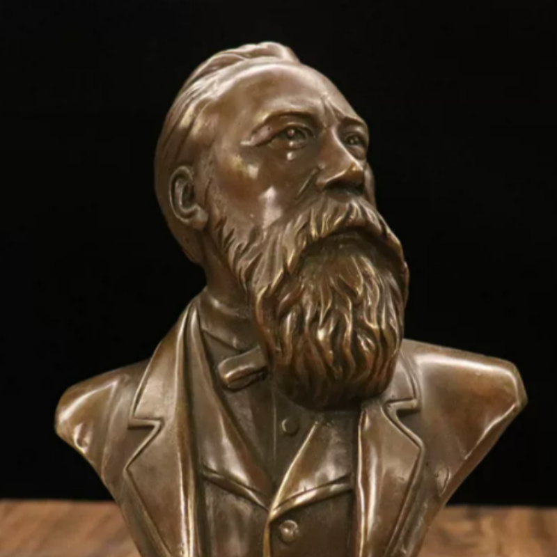 Antique Bronze a Great Man Eng - Vintage Collectible Ornaments ulasan dan harga