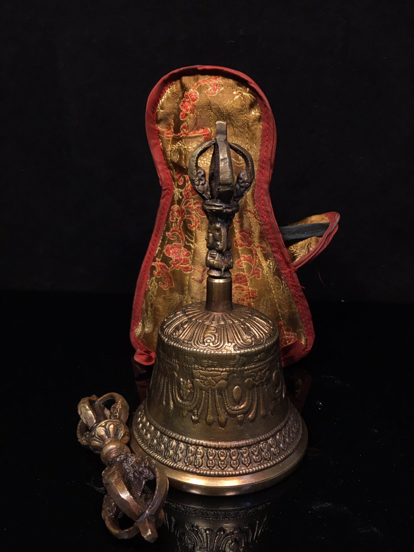 Vintage Pure Brass Vajra Bell  - Vintage Collectible Bells ulasan dan harga