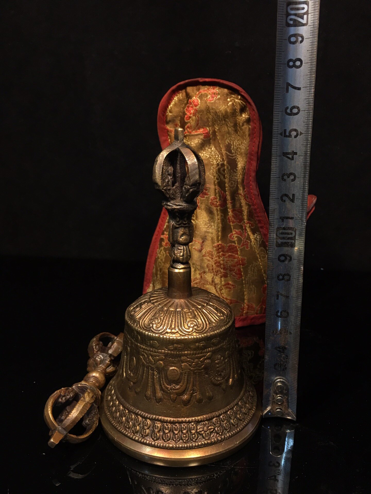 Vintage Pure Brass Vajra Bell  - Vintage Collectible Bells ulasan dan harga