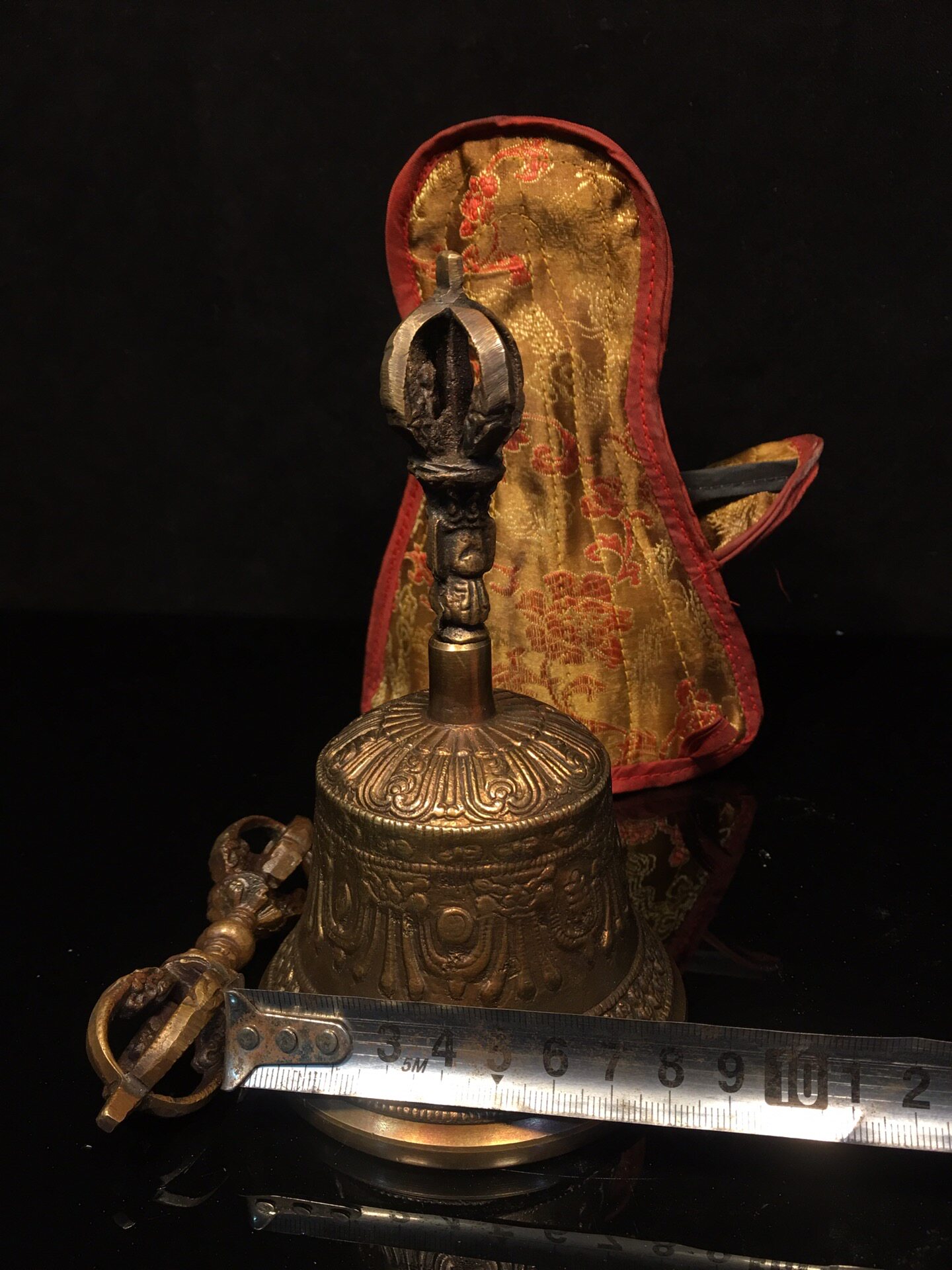 Vintage Pure Brass Vajra Bell  - Vintage Collectible Bells ulasan dan harga