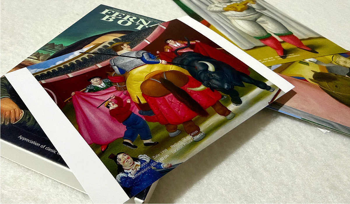 30Pcs Fernando Botero Artwork  - Collectible Vintage Greeting Cards ulasan dan harga