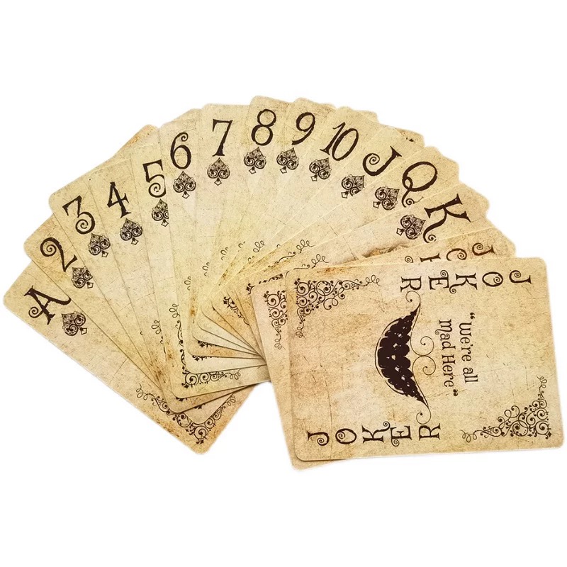 54PCS Alice Vintage Paper Poke - Vintage Collectible Playing Cards ulasan dan harga