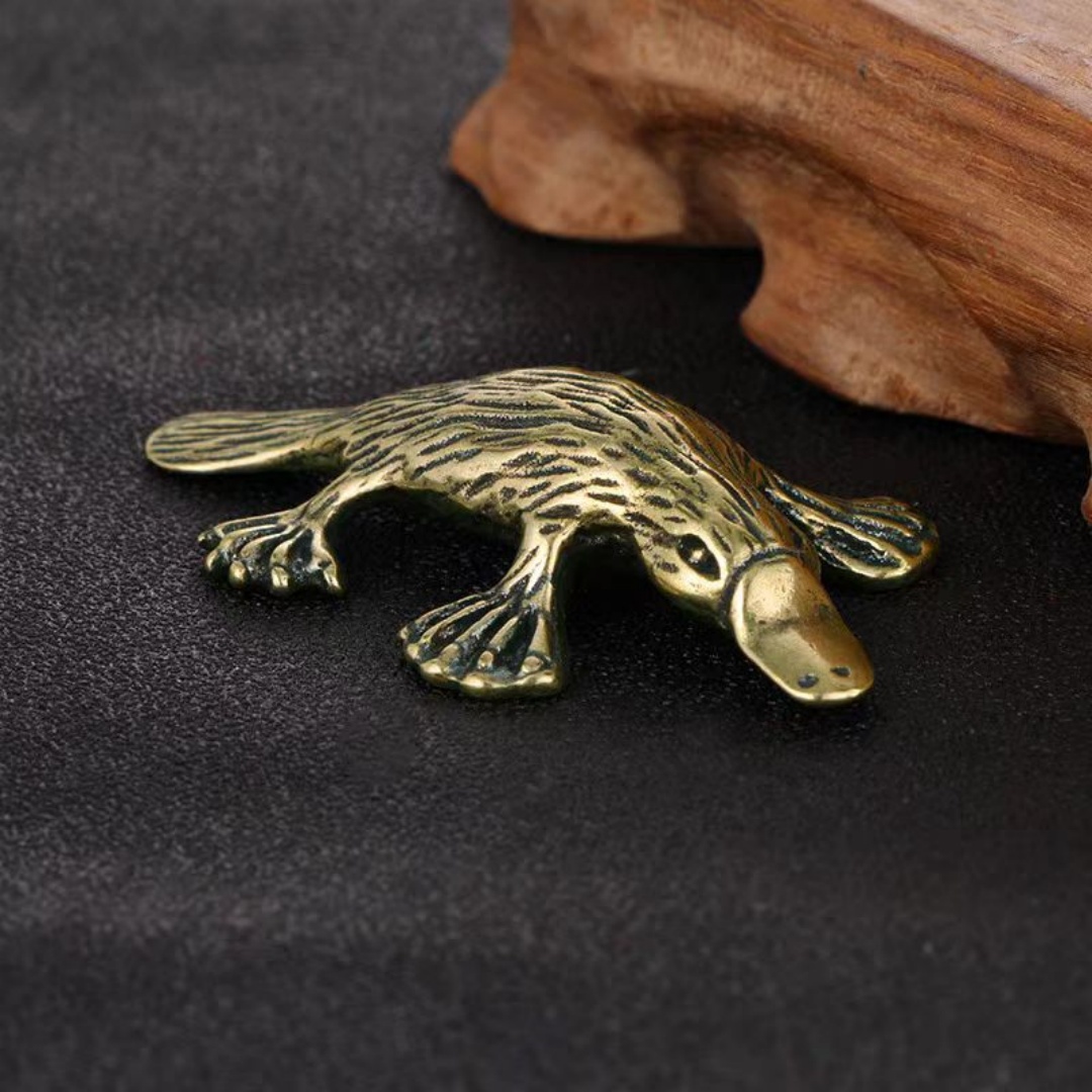 Vintage Brass Platypus Figurin - Vintage Collectible Ornaments ulasan dan harga