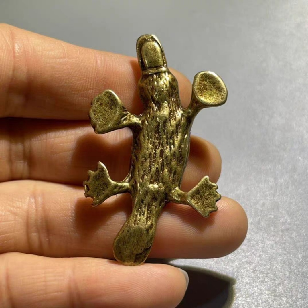 Vintage Brass Platypus Figurin - Vintage Collectible Ornaments ulasan dan harga