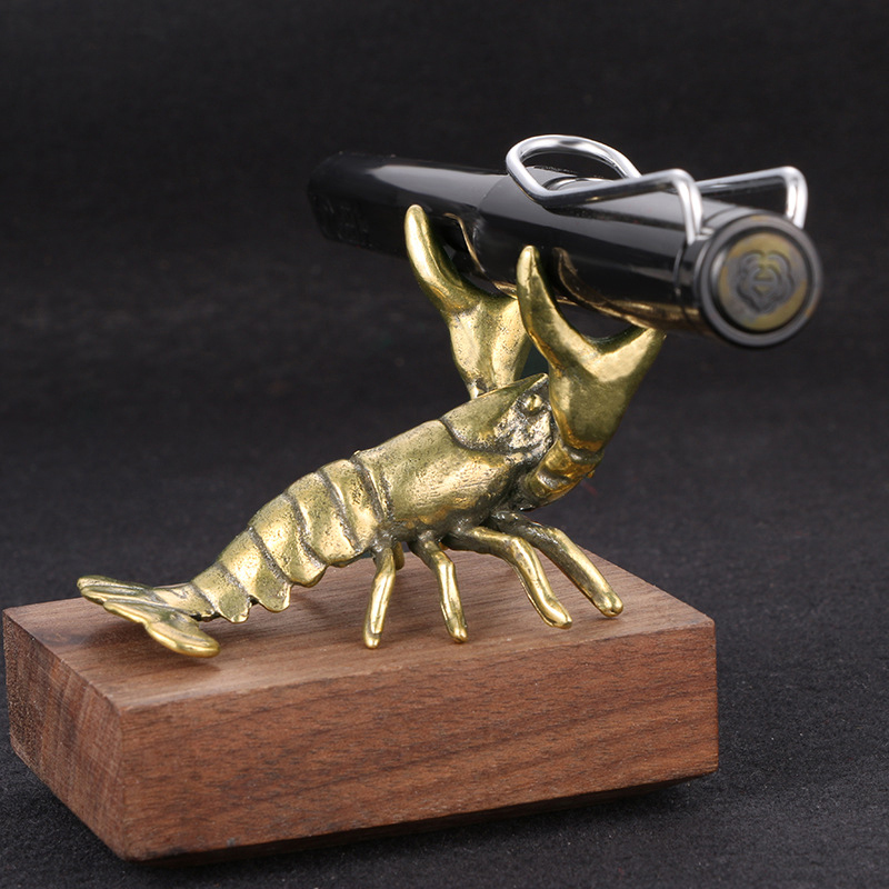 【F】Solid Brass Crayfish Orname - Vintage Collectible Ornaments ulasan dan harga