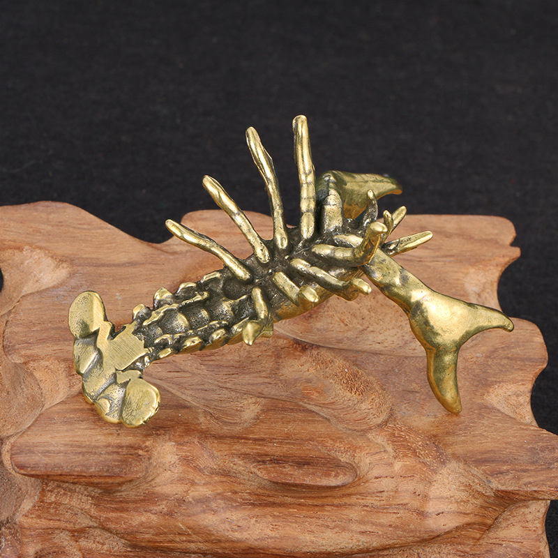 【F】Solid Brass Crayfish Orname - Vintage Collectible Ornaments ulasan dan harga