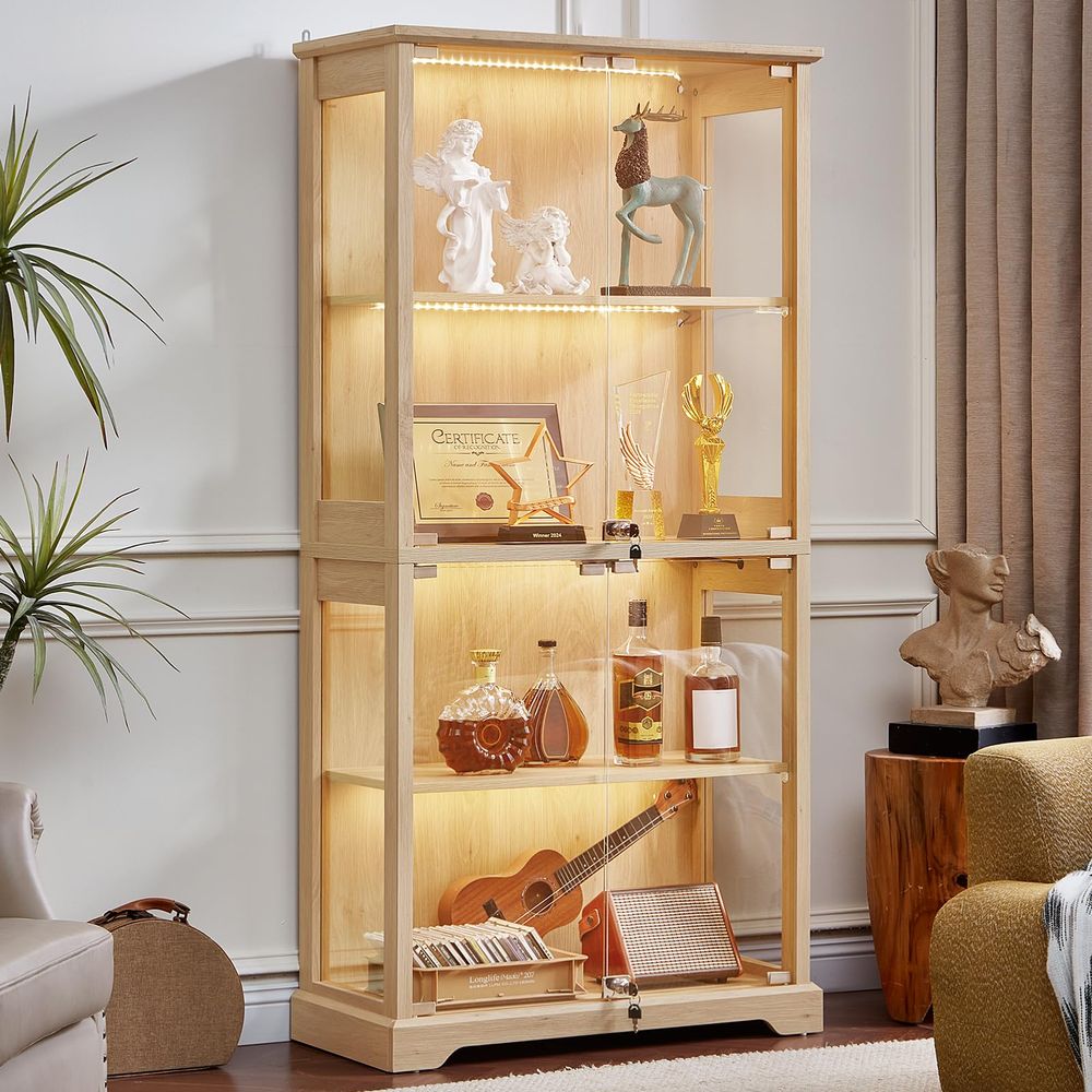 Farmhouse Glass Display Cabine - Collectible & Vintage Dolls For Halloween ulasan dan harga
