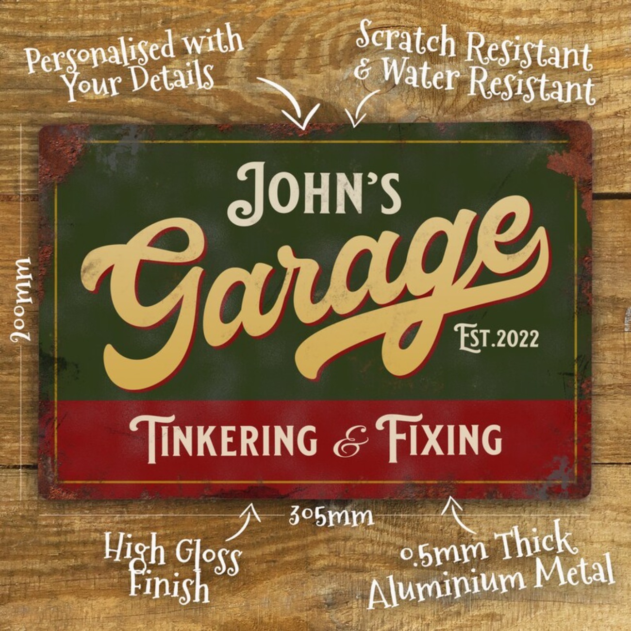 Custom Personalised Garage Met - Vintage Collectible Plates ulasan dan harga